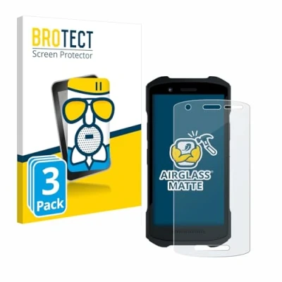 Image of brotect Anti Glare Glass Screen Protector Matte compatible with Zebra TC21/ TC26 (3 Pack) Scratch 9H Protection Film