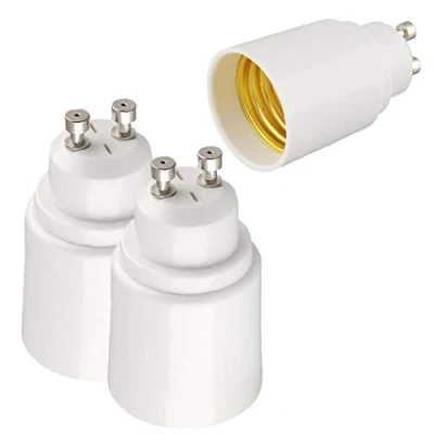 Image of Lamp Holder Base Bulb Socket Adapter Gu10 Male to E27 Fireproof Lighting Converter