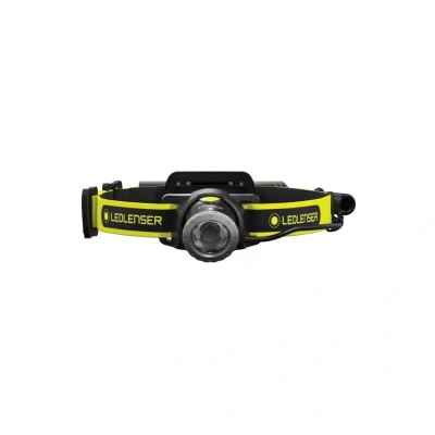 Image of Ledlenser iH8R Rechargeable LED 600 Lumens Head Torch, Helmet Mounting Set, Running Lamp, Water Resistant (IP68) Camping Light, Cycling, Fishing, Hiking Equipment, Up to 120 Hours Time