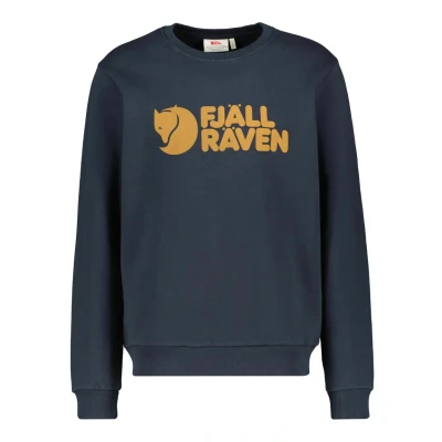 Image of Fjallraven Men&#039;s Fjällräven Logo Sweatshirt, Dark Navy, S