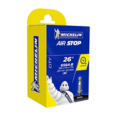 Image of Michelin 650X26 A/B 26X1 1/8 &lt; &gt; 1 3/4 28 &gt;44 597/584 Bicycle tube, B3 40mm queen valve