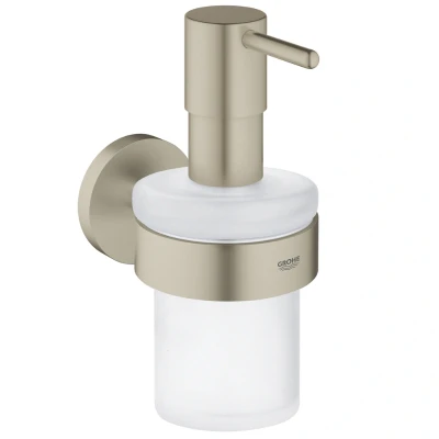 Image of Grohe Essentials Soap Dispenser With Holder Brushed Nickel (40448EN1)