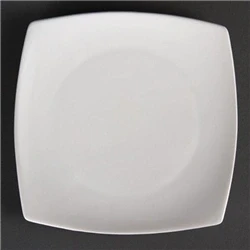 Image of Olympia Whiteware Rounded Square Plates 185mm (12 pack)