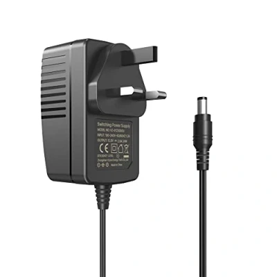 Image of ZOSI 12V 2A 2000MA UK CCTV Power Supply Adapter AC 100 240V to DC Transformer 2.1mm X 5.5mm with 4ft/1.2m Lead, for LCD, Router, Security Camera, Home Surveillance System