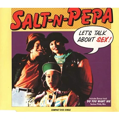 Image of Salt N Pepa Let&#039;s Talk About Sex 1991 UK CD single FCD162