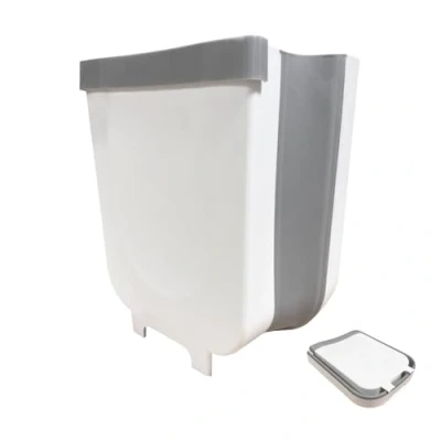Image of OLPRO Outdoor Leisure Products 9Litre Folding Camping bin Hanging or Free Standing, Festival bin, Collapsible design, portable, Campervan Caravan