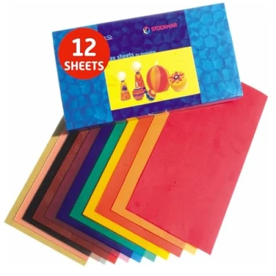 Image of Stockmar Wax Foil 20 x 10 cm Pack of 12 Assorted