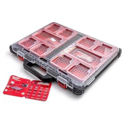Image of Milwaukee 4932471064 932471064 PACKOUT Slim Organiser, Black