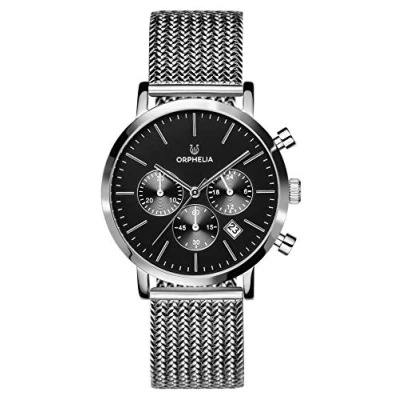 Image of ORPHELIA Mens Quartz Watch, Chronograph Display and Stainless Steel Strap OR82800