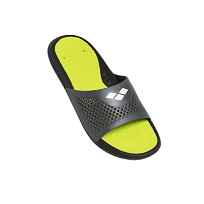 Image of Arena Bruno Slide Sandals Black Lime Grey 43