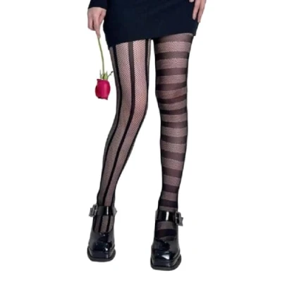 Image of Women&#039;s Sexy Tights Fishnet High Waist Black Socks Lace Leggings Pantyhose
