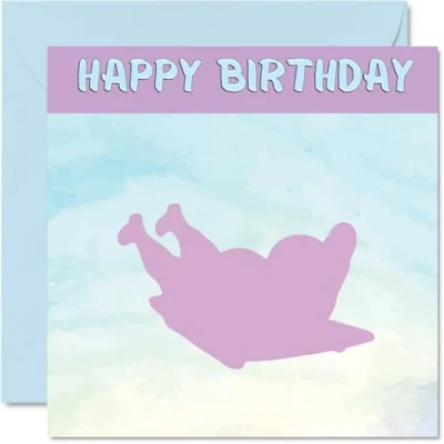 Image of Sport Birthday Cards for Women Girls Skeleton in Card Friend Sister Daughter Niece Teammate, 145mm x Athlete Greeting