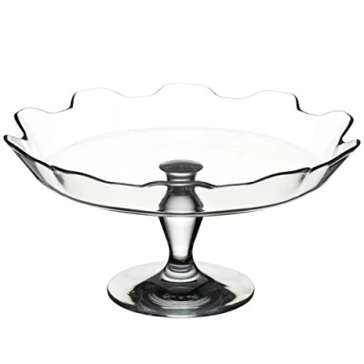 Image of Patisserie Footed Service Plate 32 X 15cm Single Glass Cake Stand