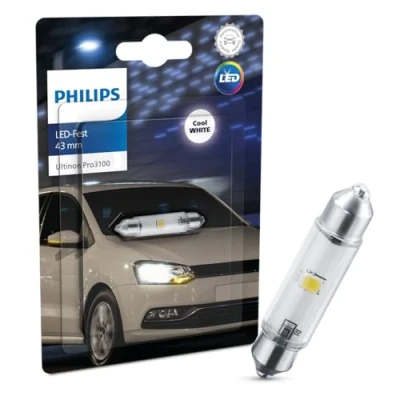 Image of PHILIPS Ultinon Pro3100 LED Festoon car signalling bulb, 6.000K, 43mm
