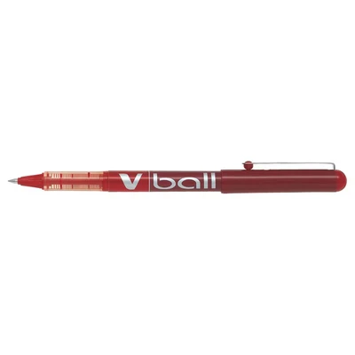 Image of Pilot Vball 5 Liquid Ink Rollerball 0.5 mm tip (Box of 12) Red