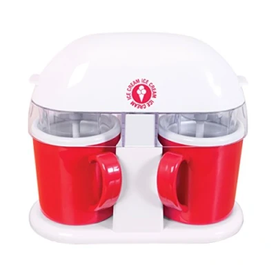 Image of Global Gizmos Ice Cream/Sorbet Maker Double Tub Cup 54010, Plastic