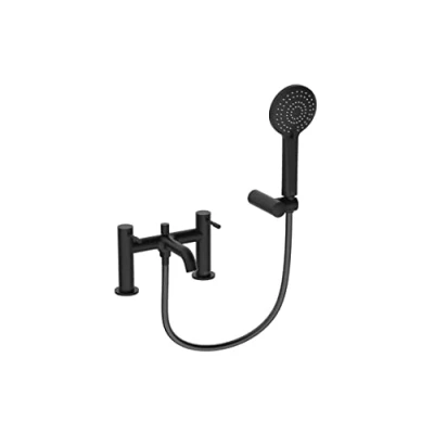 Image of Bristan Mila Bath Shower Mixer Tap Black (MI BSM BLK)