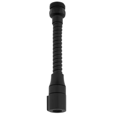 Image of Black Tap Aerator Flexible Nozzle 2 Mode Sprayer Kitchen Faucet Extension 22mm 24mm