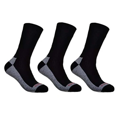 Image of 3 pairs of Ladies Cotton Coolmax Walking Socks