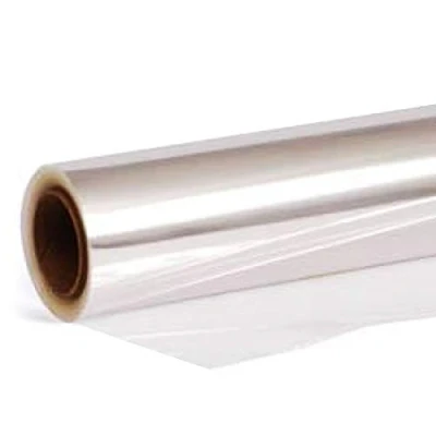 Image of 80cm Clear Cellophane Film Gift Hamper Basket Wrap Acetate 40 Micron Florist Quality Bouquet Celophane (5M Folded)
