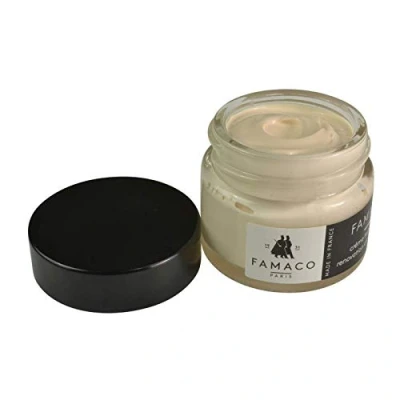 Image of Famaco Leather Repair &amp; Dye Cream Self Seal Colourant for Quick and Easy Suitable Sofas, Car Seat, Shoes, Handbag, more (Natural Beige)