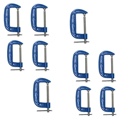 Image of 4&quot; / 100mm Heavy Duty G Clamp C Grip Holder Clasp Vice Clamping 10 Pack