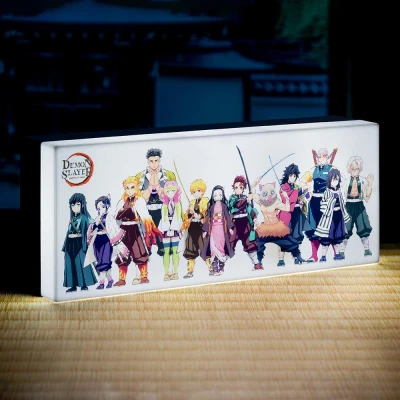 Image of Demon Slayer Character Light Officially Licensed Wall Mountable or Free Standing Desk LED Box Anime Room Decor and Merchandise Paladone