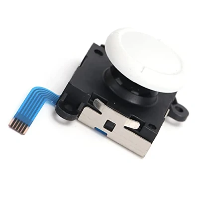 Image of 3D Replacement Joystick Analog, Thumb Stick Button Sensor Rocker for Switch Lite Controller (White)