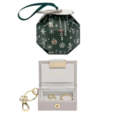 Image of Stackers Taupe Nano Jewellery Box Keyring Bauble