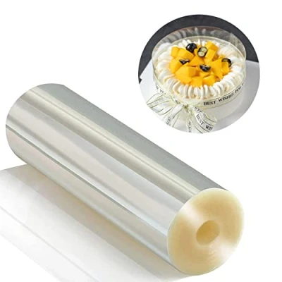 Image of Cake Decorating, Collars 20cm x 10m, Acetate Rolls, Clear Strips, Transparent Mousse Sheets for Chocolate Baking Decorate