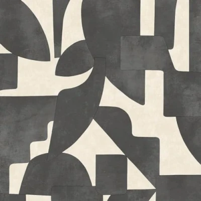 Image of Holden Decor Abstract Angles Cream Charcoal Wallpaper 13741