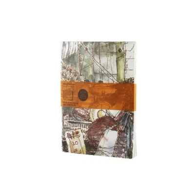 Image of Moleskine Cover Art Chinese Market Ruled Journal