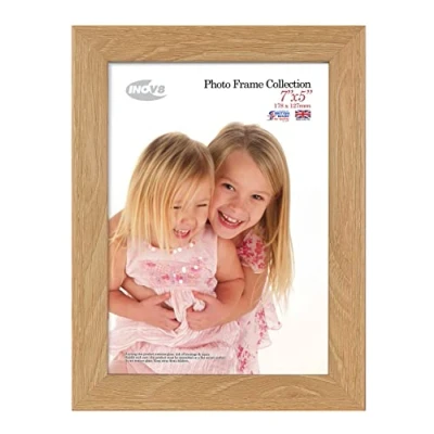 Image of Inov8 Framing Photo Frame, Dense wood, Lime Oak, 7&quot;x5&quot; (17.78cm x 12.7cm)