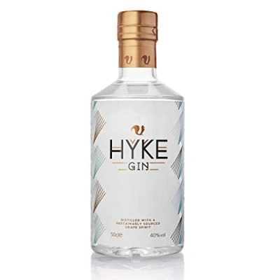 Image of HYKE Gin 50cl IWSC Gold Award Winning London Dry Sustainably made with Grape Spirit and Flavoured Unique Botanicals