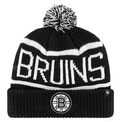 Image of 47 Brand Knit Beanie CALGARY Boston Bruins black