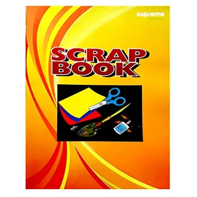 Image of A3 Scrapbook 64 Pages (32 Sheets) Staple Bound Assorted Coloured Scrap Sketch Book 100gsm Paper Art Craft Activity Card Pack of 2