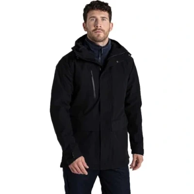 Image of Craghoppers Unisex Expert Kiwi Pro Strech Long Jacket Rain Coat, Black, XXL UK