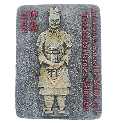 Image of 3D TerraCotta Warriors Xian China Souvenir Fridge Magnet, Home &amp; Kitchen Decoration Terra Cotta refrigerator magnet