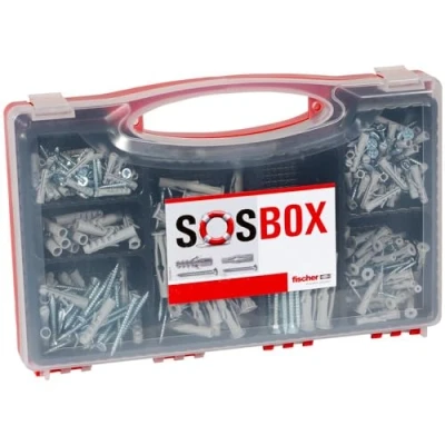 Image of fischer SOS Box Wall Plug S + FU Screws