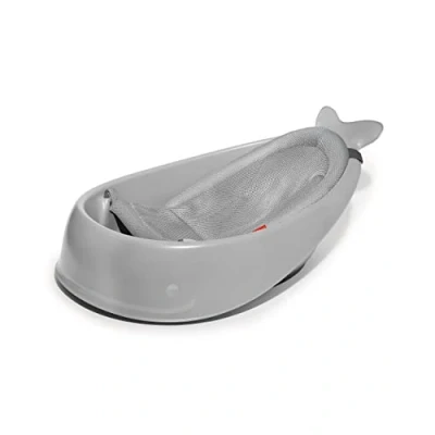 Image of Skip Hop Moby Smart Sling 3 Stage Bathtub Grey, 6+ months; up to 25 lbs