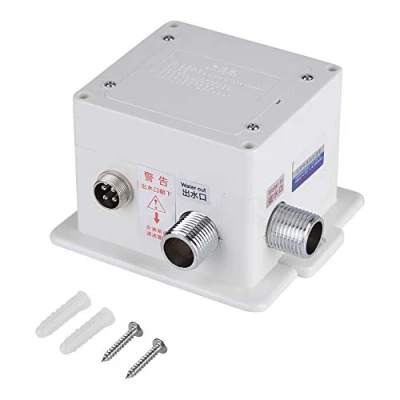 Image of Electronic Motion Sensor Tap Automatic Infrared Faucet, Smart Touchless Sink Faucet Activated Hands Free Kitchen Vessel Water with Control Box