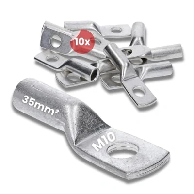 Image of Kalitec DR35 10 Press Cable Lug 35 mm² M10 I Connector According to DIN 46235 Made in Germany Pack of