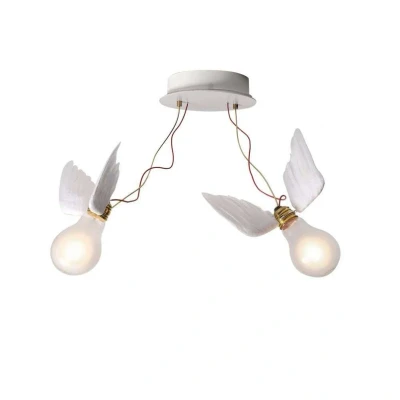 Image of Ingo Maurer Lucellino Doppio ceiling light 2 bulb