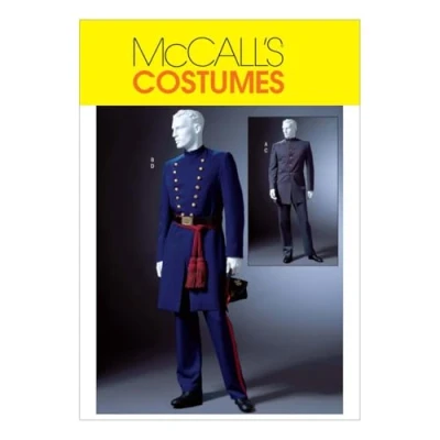 Image of McCall&#039;s Patterns M4745 Size XN Extra Large XXL XXXL Men&#039;s Civil War Costumes, Pack of 1, White