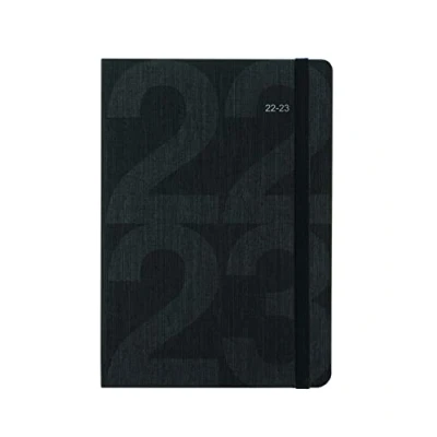 Image of Letts A5 Block Day to a Page with appointments 22.23 Academic Diary Black