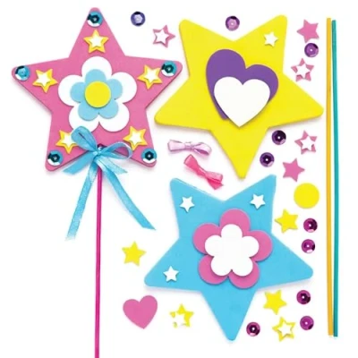 Image of Baker Ross AW278 Magic Wand Kits (Pack of 4), Assorted