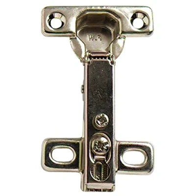 Image of Merriway BH05104 (4 Pcs) Slide On Kitchen Cabinet Wardrobe Hinges, Cruciform Plate Zinc Plated, Full Overlay 26mm 95 Degree Pack of 4 Pieces