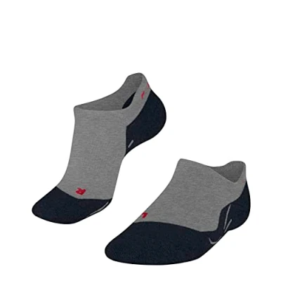 Image of FALKE Men&#039;s RU3 Comfort Invisible M IN Lyocell Functional Yarn Anti Blister 1 Pair Running Socks, Grey (Light 3406), 8 9