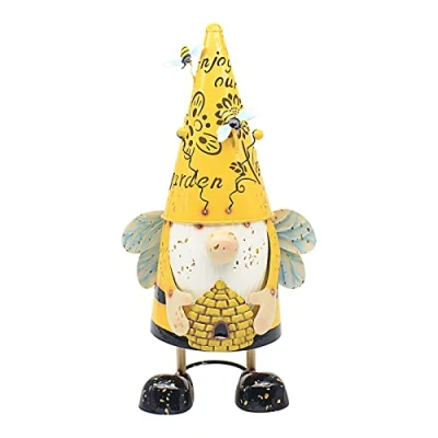 Image of L &amp; P Home Gifts Ornaments, Metal, Bee Gnome, One Size