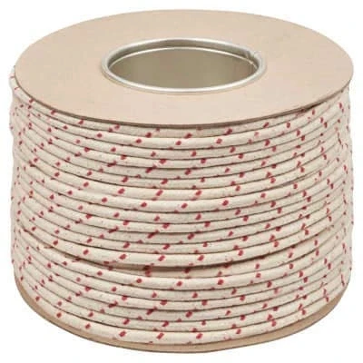 Image of No.2 (6mm) Quality Everlasto Traditional Redspot Waxed Cotton Sash Cord (6MM x 200M)